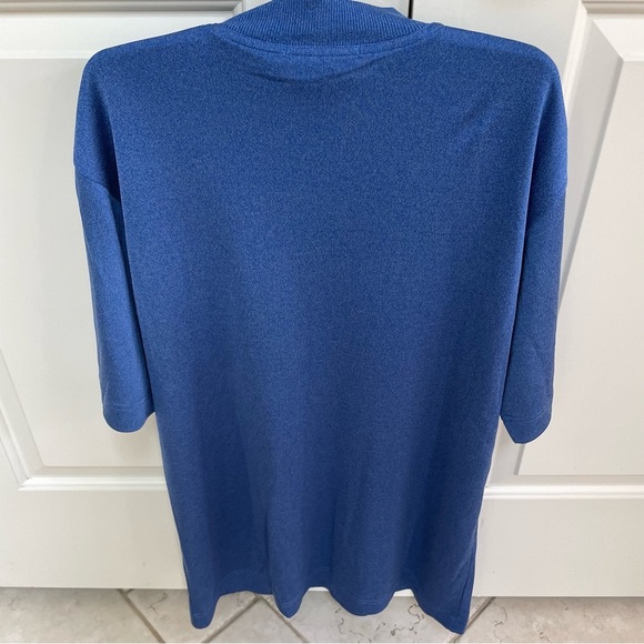 NWT Tulliano Silk Blend V-Neck Ribbed Royal Blue Mens Medium Pullover Shirt - Picture 5 of 9